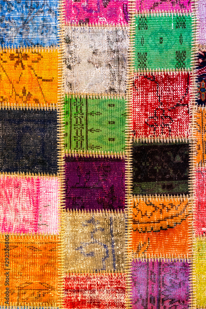 Texture of a piece of old carpet to sew thick threads Texture of a piece of old carpet to sew thick threads