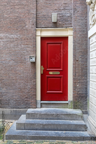 Photography Red Door Steps