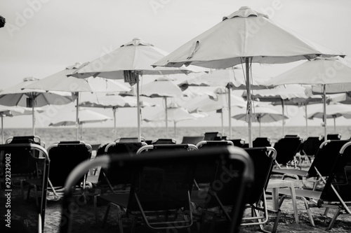 Monochrome summer in Kallithea, Greece