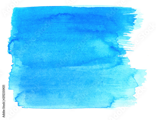 Blue watercolor stroke