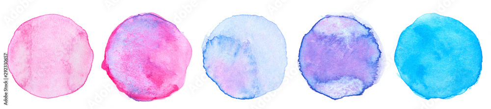 Watercolor circle collection