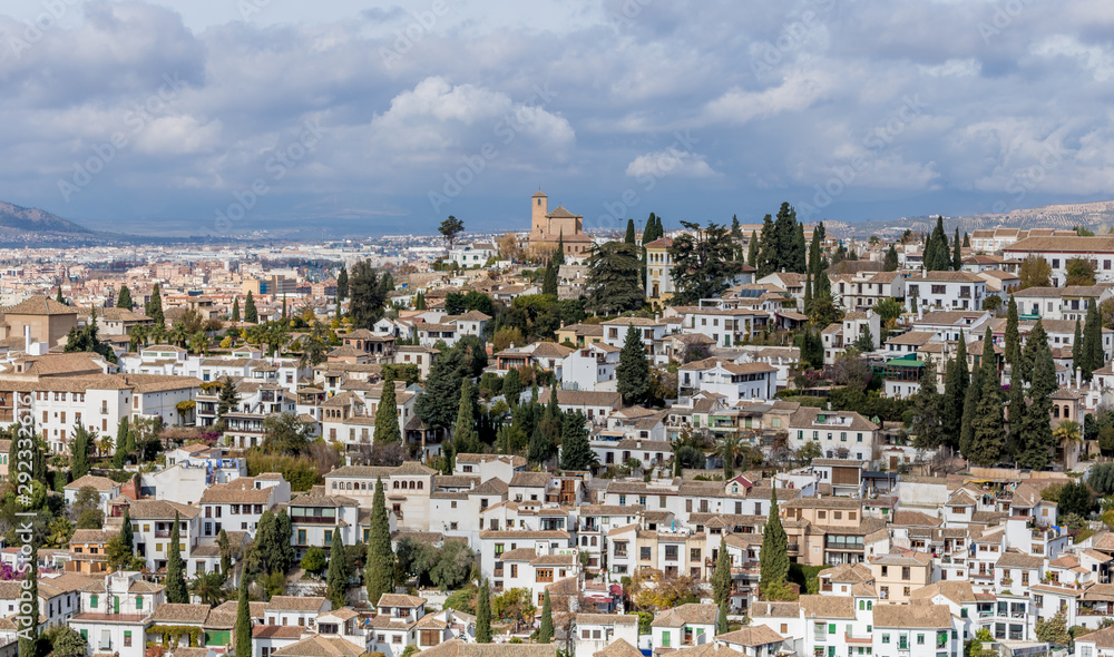 View of the city of Granada, Spain