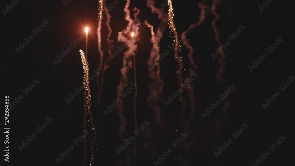 fireworks in a show during the night fireworks in a show during the night