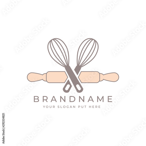 Traditional Bakery logo design template vector eps