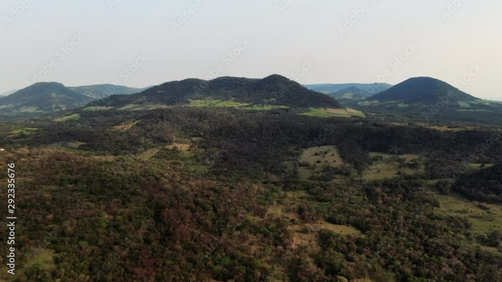 Aerial Shot of Guaira Nationalpark Paraguay. Landscape Shot of a nature nationalpark in south america. 4K Aerial Stock Footage Aerial Shot of Guaira Nationalpark Paraguay. Landscape Shot of a nature nationalpark in south america. 4K Aerial Stock Footage