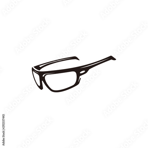 Eyeglasses, bicycle sunglasses icon