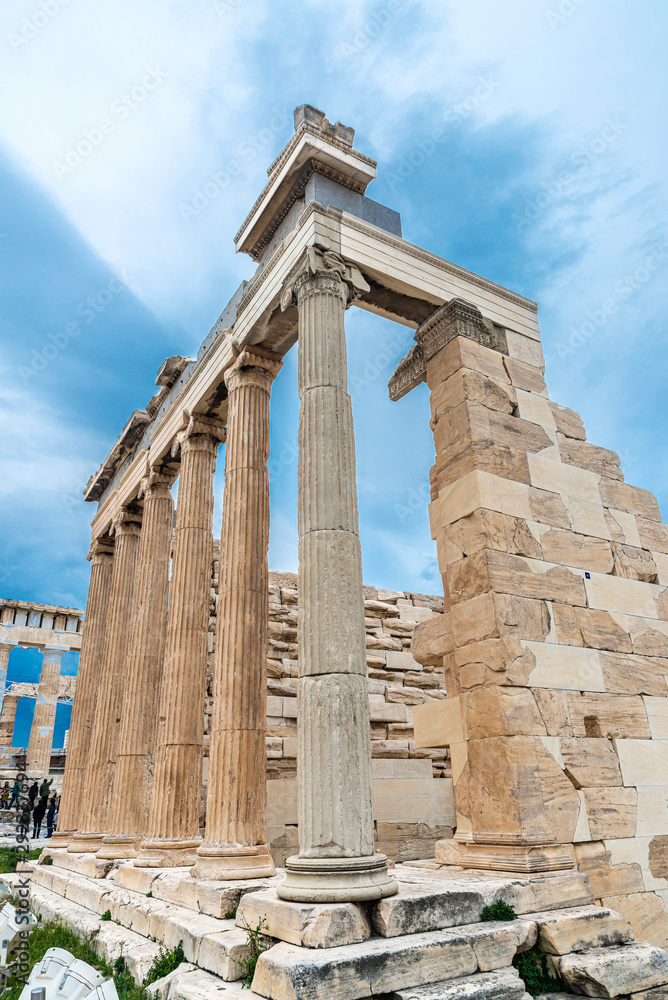 Erechtheion or Erechtheum of the Acropolis of Athens, Greece