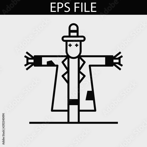 Scarecrow icon. EPS vector file.