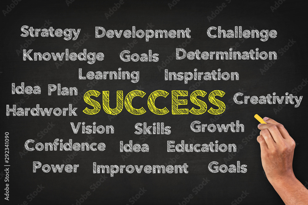 Success Word Cloud On Blackboard