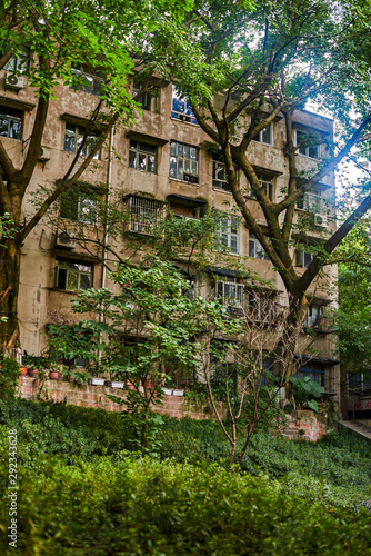 Old residential buildings in old urban areas of China