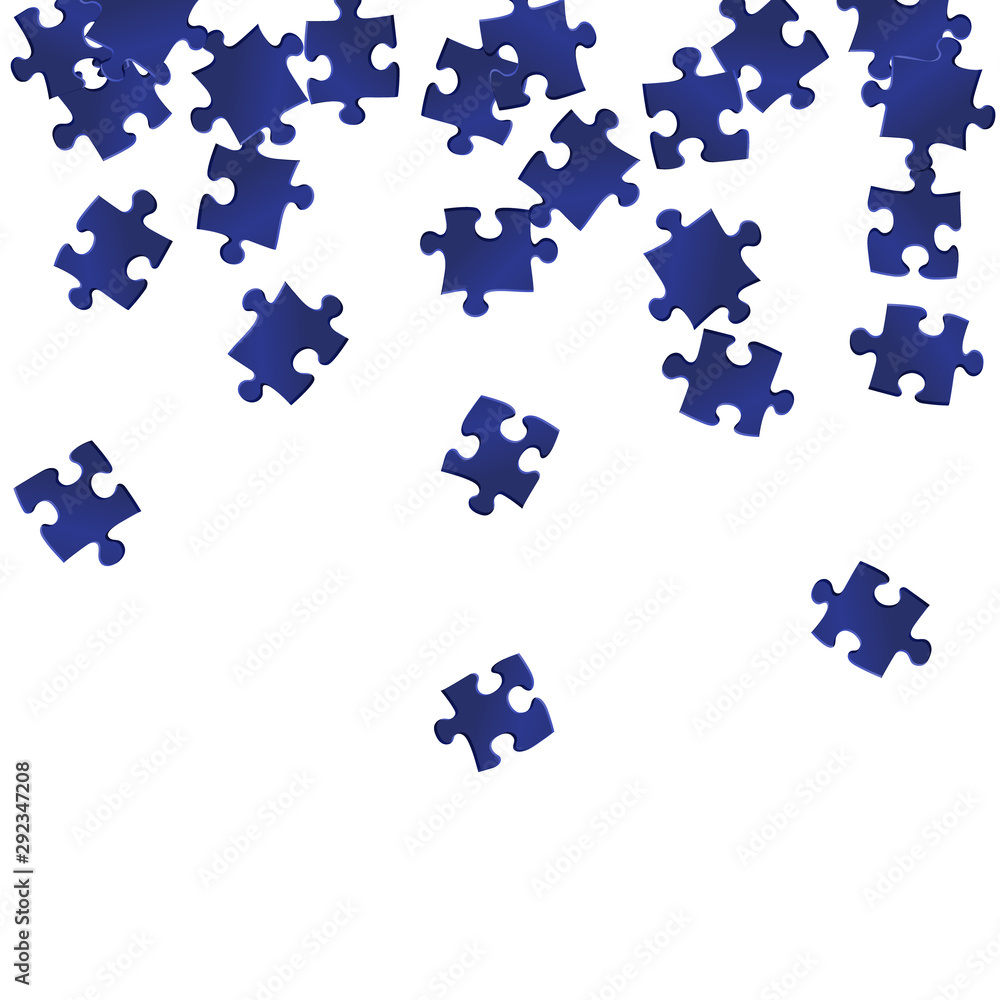 Business teaser jigsaw puzzle dark blue pieces Business teaser jigsaw puzzle dark blue pieces