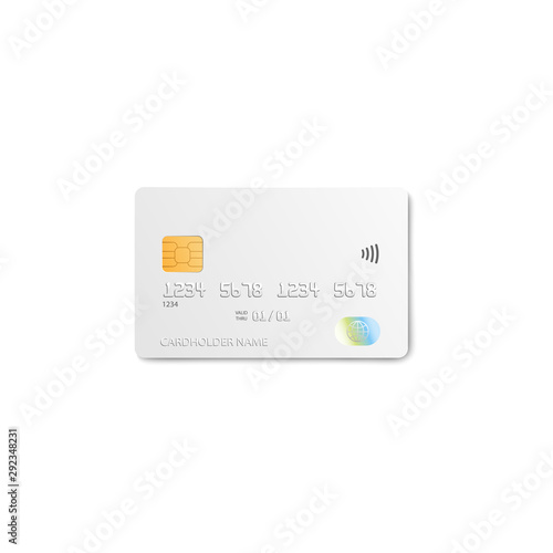 Credit Card green icon Isolated on white