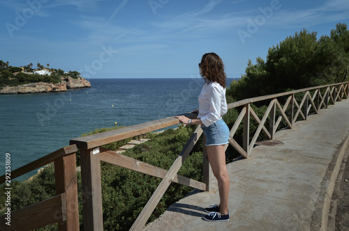 Young girl near the Mediterranean coast, Mallorca, Spain, Summer © Anastasiia 