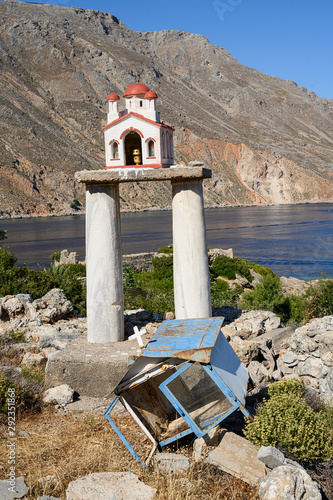 Ikonostase bei Loutro, Südküste Kretas, bei Sfakia, Griechenland