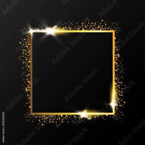 LUXURY FRAME ON DARK BACKGROUND