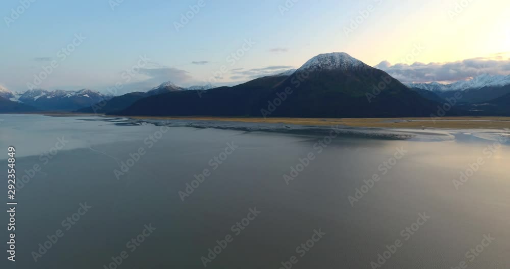 Evening views of Alaska's Turnagain Arm Evening views of Alaska's Turnagain Arm