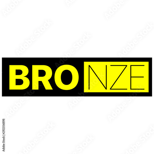 black motto in yellow on white background.