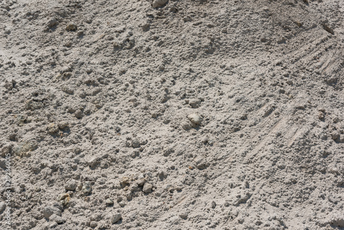 Fotografija Outdoor pile of white sand texture closeup