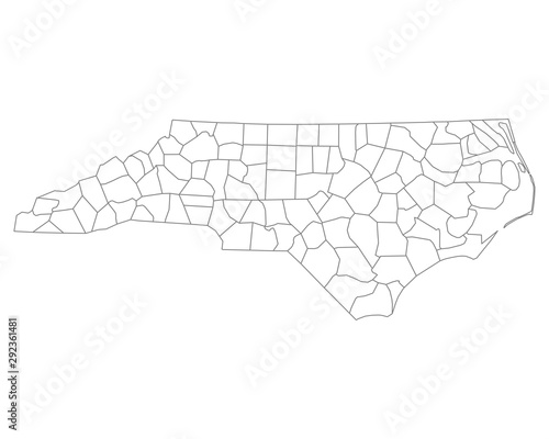 Karte von North Carolina