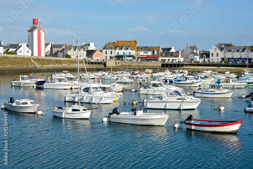 Marina at Guilvinec or Le Guilvinec, a commune in the Finistère department of Brittany in north-western France photo
