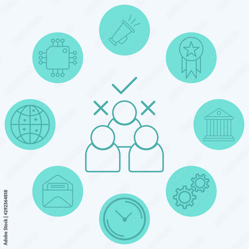 Choosing vector icon sign symbol Choosing vector icon sign symbol