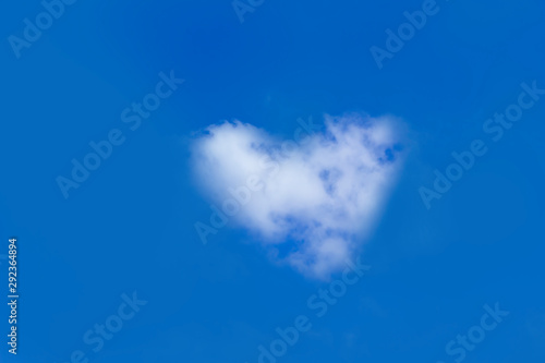 heart shaped cloud in the sky