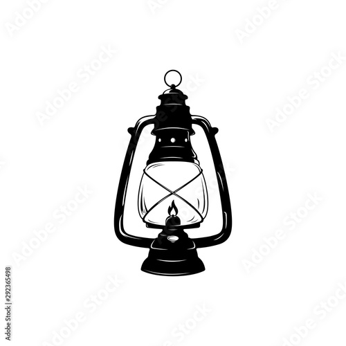 Vintage hurricane kerosene oil lantern lamp.