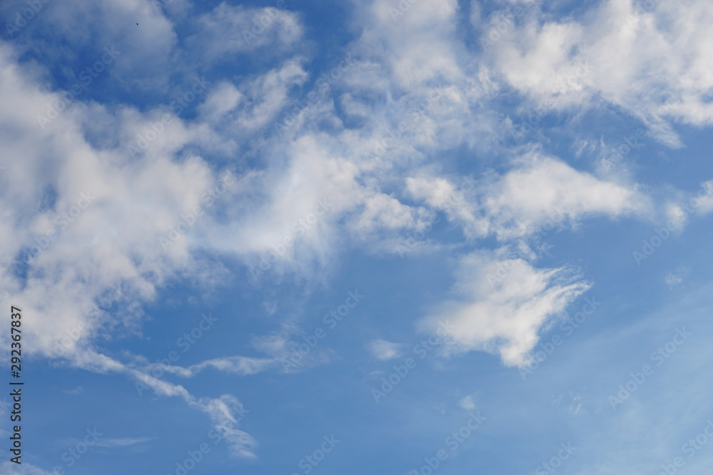 blue sky with cloud background 