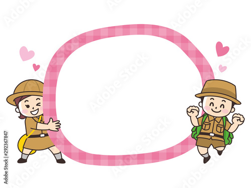 こども探検隊と吹き出し