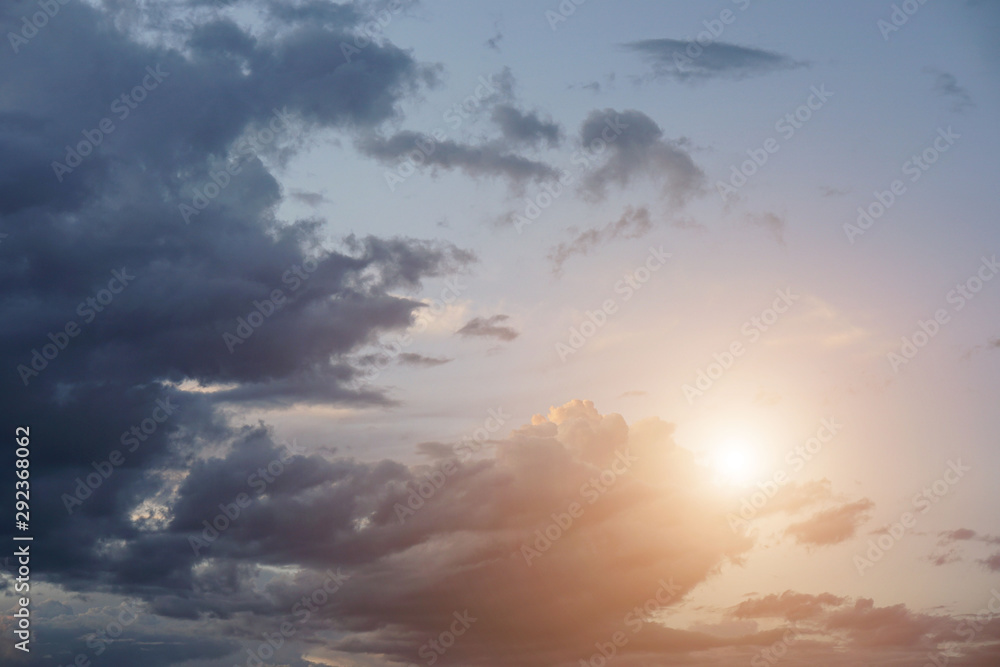 blue sky with cloud background 