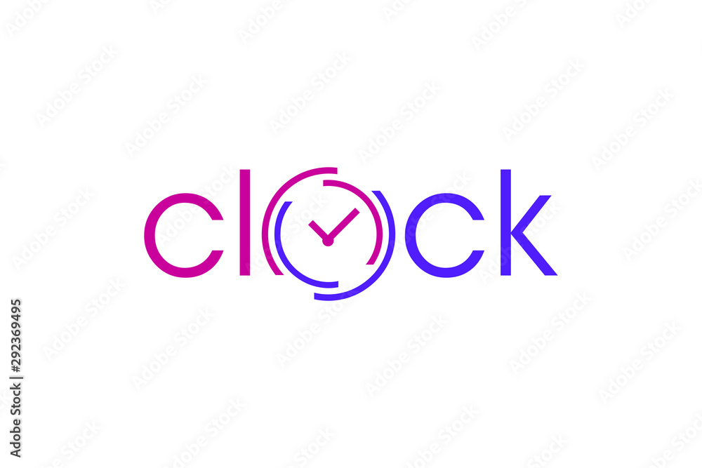 clock sign vector, clock icon, clock logo template clock sign vector, clock icon, clock logo template