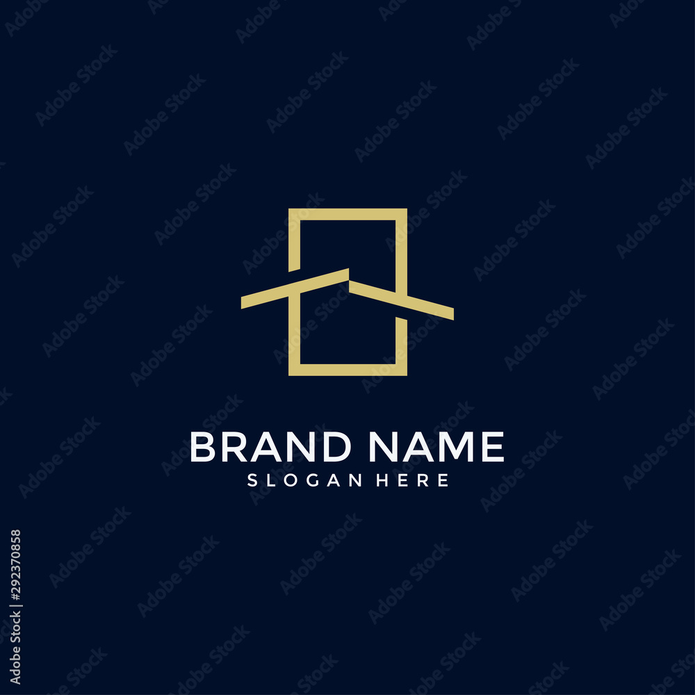 Initial letter EE with house logo design vector icon Initial letter EE with house logo design vector icon