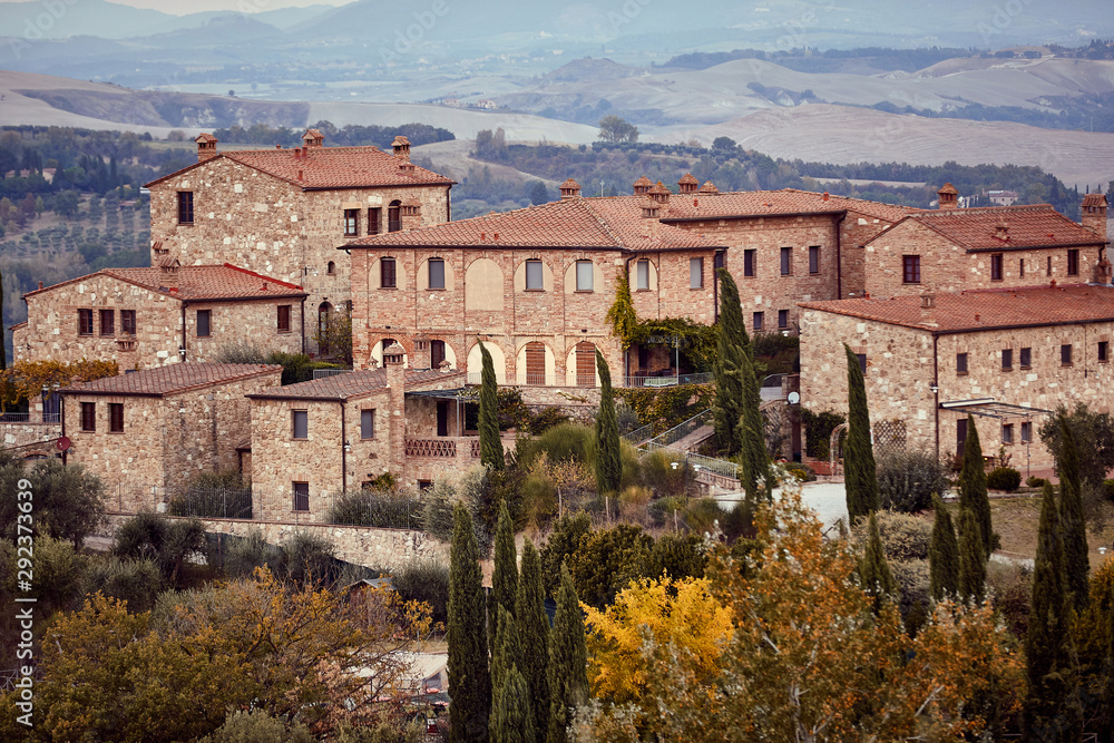 Luxury mansion home. luxurious stone house Tuscany. Italy..