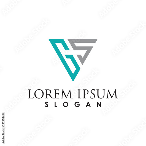 Free Download  logo initial SG  letter design template vector - GFXLoad