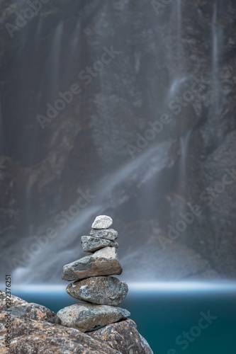 Canvas Print relaxing waterfall