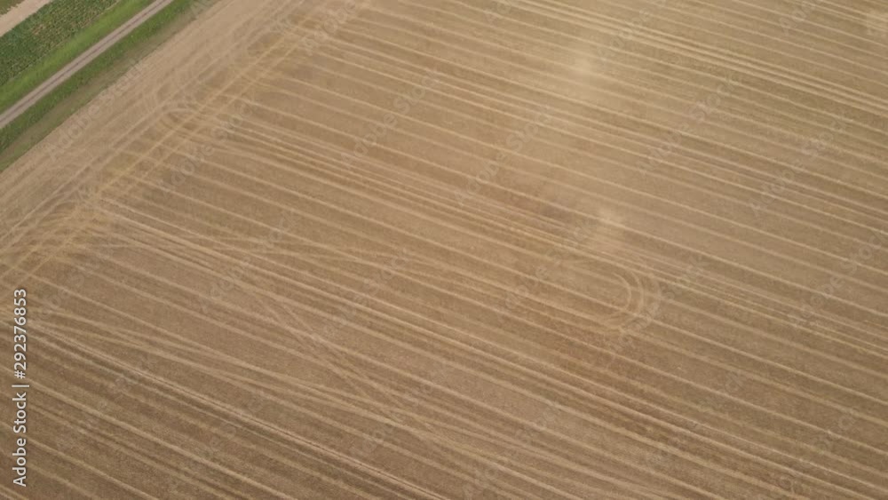 Moving aerial of cropfields Moving aerial of cropfields