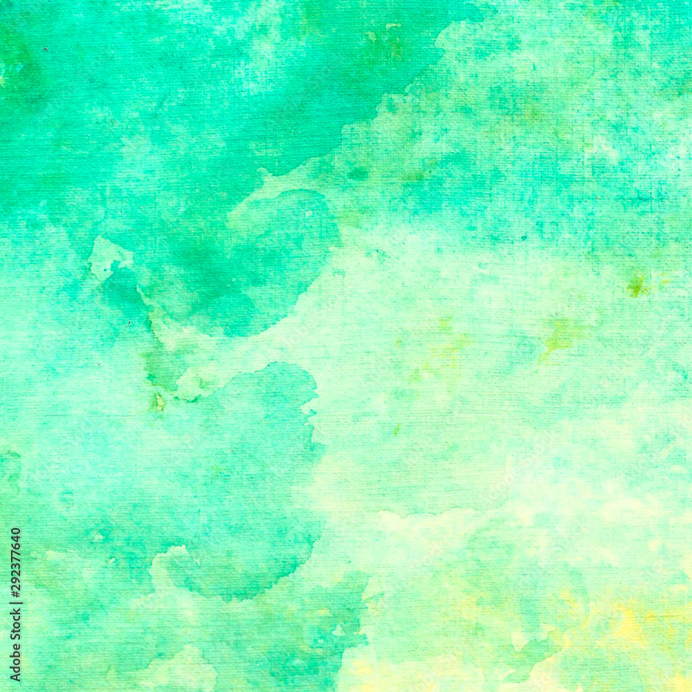  Watercolor abstract background Sea wave color. The basis for the postcard.