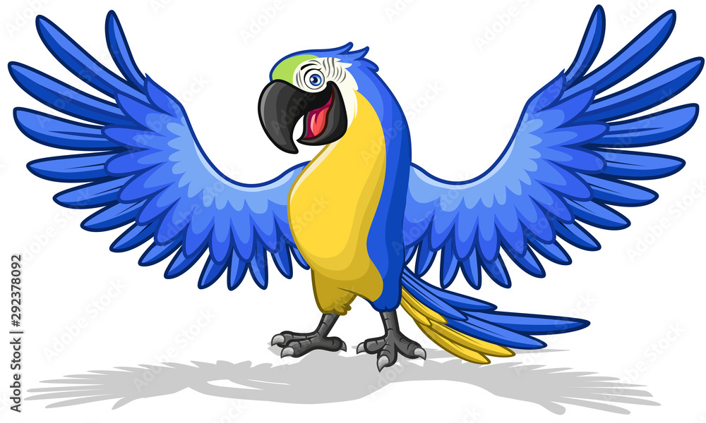 jungle parrot clipart