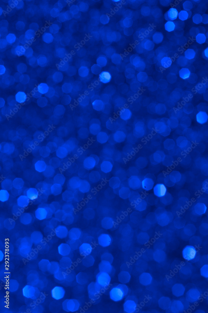 Blue Abstract Particles Defocused Background