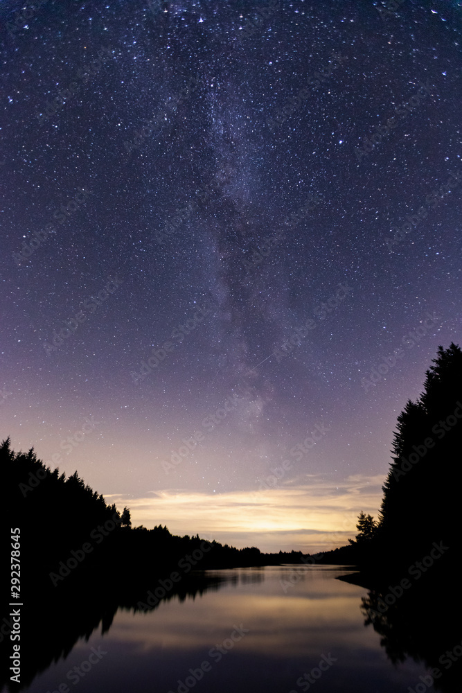 Milky Way over Cod Beck Resevoir, North Yorkshire