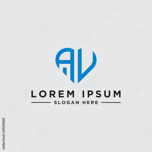 initial letter AV logo icon, inspiring logo designs for companies from. -Vectors