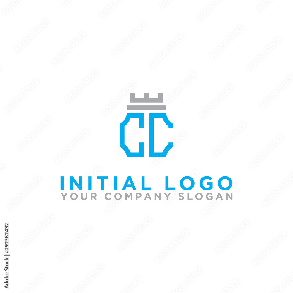 logo design for companies, Inspiration from the initial letters of the CC logo icon. - Vector