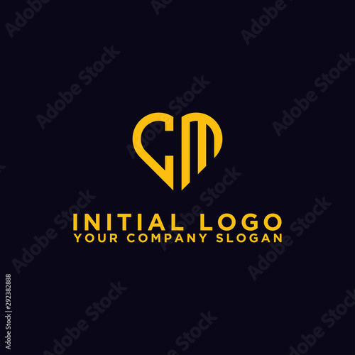 logo design for companies, Inspiration from the initial letters of the CM logo icon. - Vector