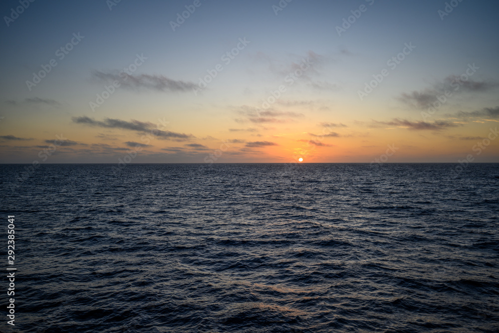 Sunset over Guadalupe Island, Isla Guadalupe, Baja California, Mexico