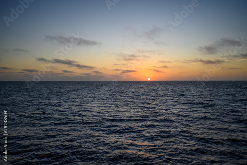 Sunset over Guadalupe Island  Isla Guadalupe  Baja California  Mexico