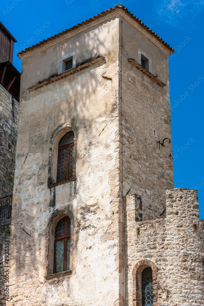 The castle Brando in the village of Cison di Valmarino