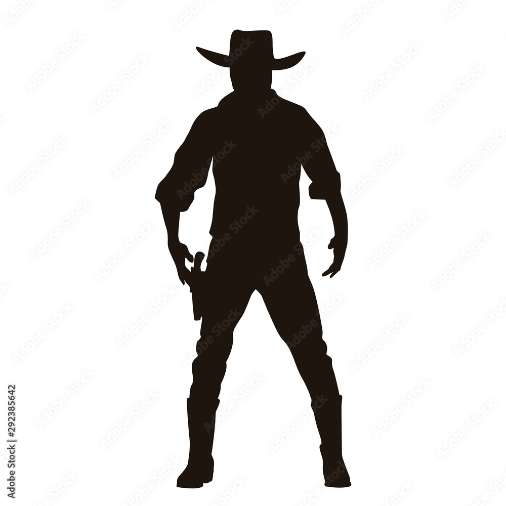 The Cowboy Silhouette Stock Vector Adobe Stock