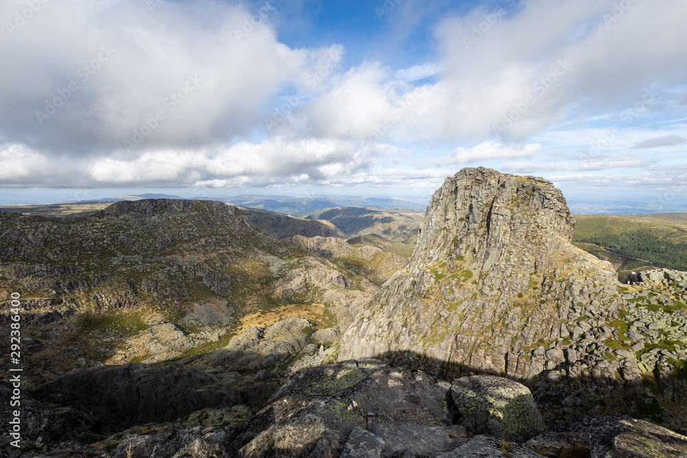 Highest mountain in Continental Portugal - Cantaro Magro at Serra da Estrela