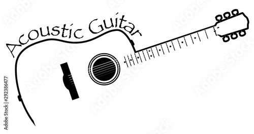 Acoustic Guitar Copy Space