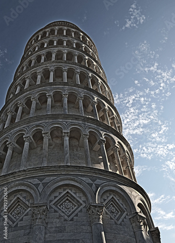 Pisa Tower with high dynamic range effect